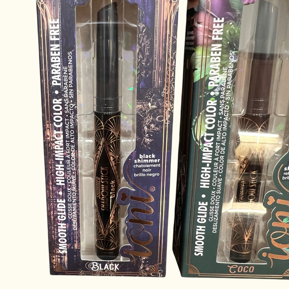 Ioni Veil of Allure Shadow Stick Trio Black Brown Beige Shimmer Paraben Free - Picture 3 of 8